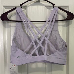 Lululemon Athletica Light Purple Strappy Sports Bra